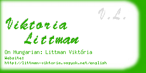 viktoria littman business card